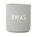 Sivý hrnček z imitácie porcelánu Design Letters Favourite, 0,25 l