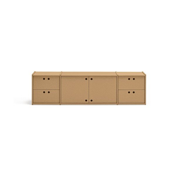 TV stolík v prírodnej farbe 157x42x40 cm Wally – Teulat