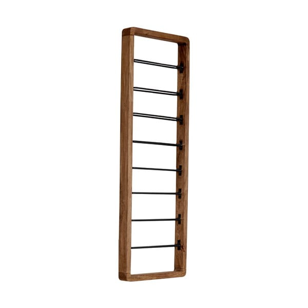 Hnedý nástenný regál na 8 fliaš vína Sorrento – Light & Living-image-1