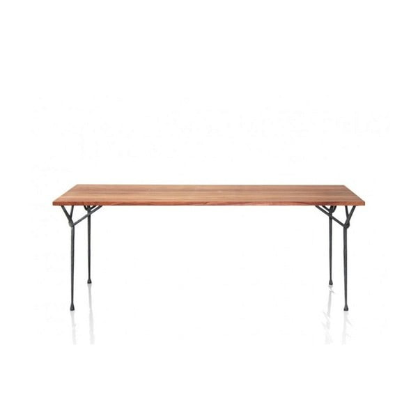 Jedálenský stôl s deskou z orechového dreva Magis Officina, 200 x 90 cm