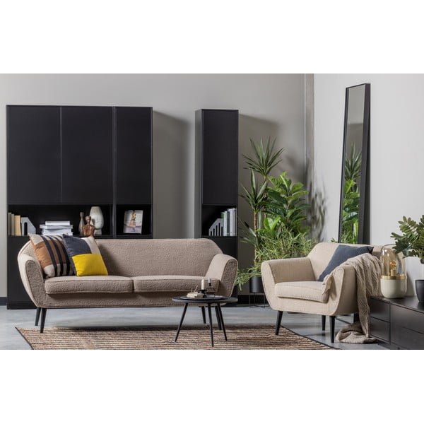 Čierna modulárna skrinka z borovicového dreva 40x210 cm Finca – WOOOD-image-1