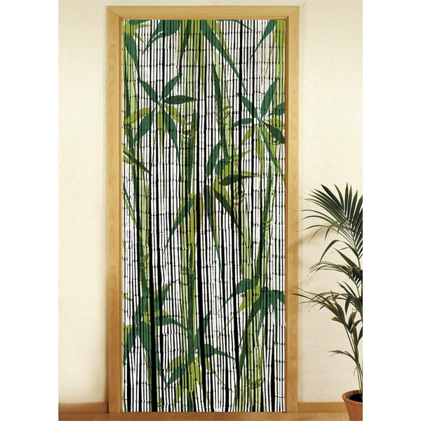 Zelený bambusový záves do dverí 200x90 cm Bamboo - Maximex-image-1