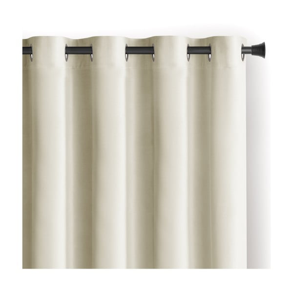 Krémovobiely zamatový dimout záves 140x270 cm Eyelets – Restilo