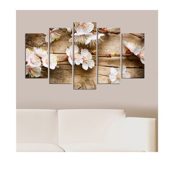 Viacdielny obraz Flower In The Blossom, 110 × 60 cm-image-1