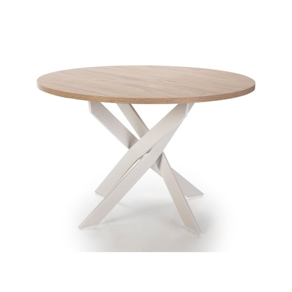 Okrúhly jedálenský stôl s doskou v dubovom dekore ø 120 cm Ther – Marckeric