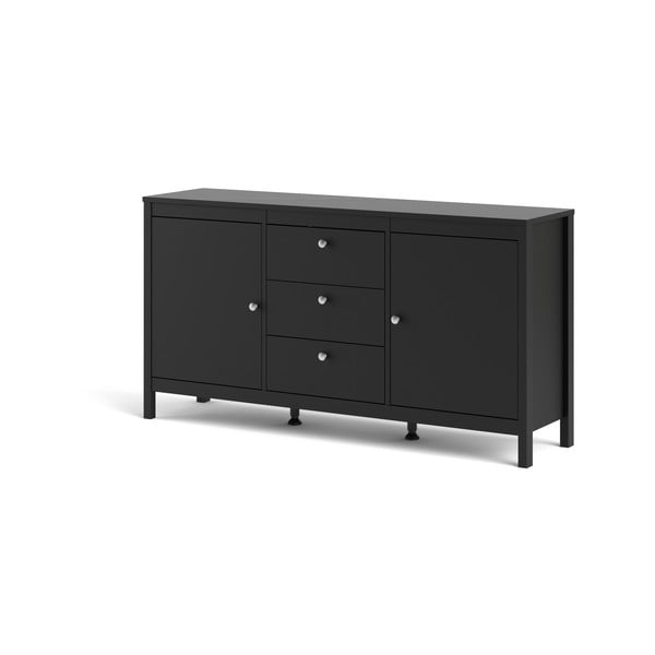 Čierna nízka komoda 152x80 cm Madrid – Tvilum-image-3