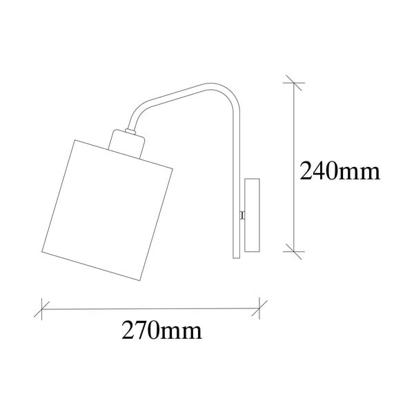 Nástenné svietidlo v bielo-striebornej farbe Ve – Opviq lights-image-4
