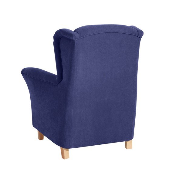 Modré kreslo Max Winzer Agnetha Velvet-image-1