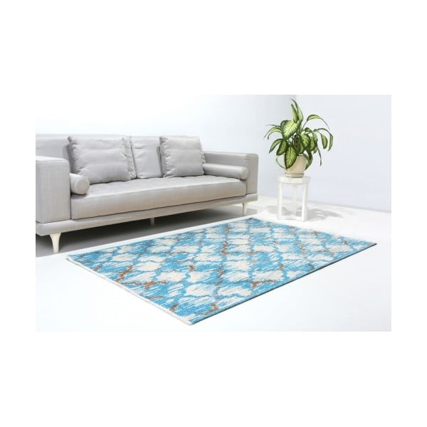 hnedo-modrý obojstranný koberec Marama, 150 x 230 cm cm