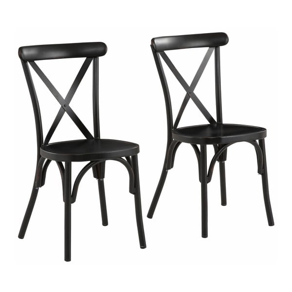 Sada 2 čiernych bukových stoličiek Støraa Lancier