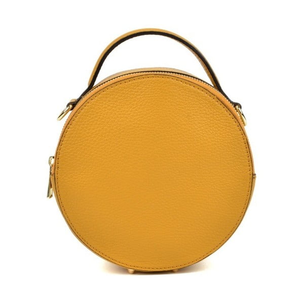 Žltá kožená listová kabelka Isabella Rhea Pargo