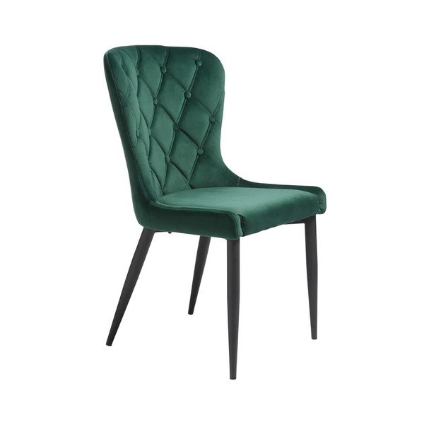 Zelená zamatová jedálenská stolička Granby – Unique Furniture