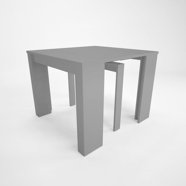Sivý drevený rozkladací jedálenský stôl Artemob Katherin