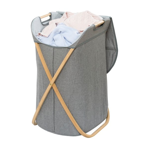 Kôš na bielizeň s bambusovým rámom Wenko Bahar Bamboo, 79 l-image-2