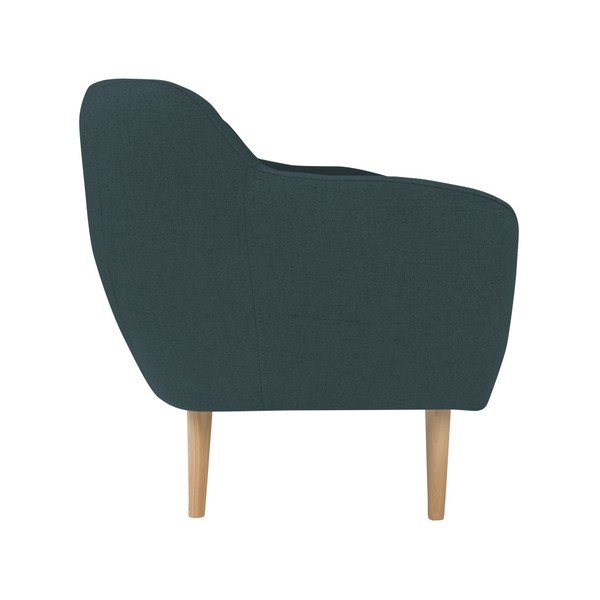 Tmavomodrá dvojmiestna pohovka so svetlými nohami Mazzini Sofas Sicile-image-4