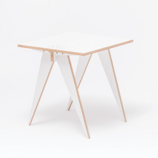Jedálenský/pracovný stôl ST, dĺžka 72 cm, biely