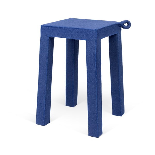 Modrá drevená stolička TemaHome Handle, 30 × 30 x 45 cm