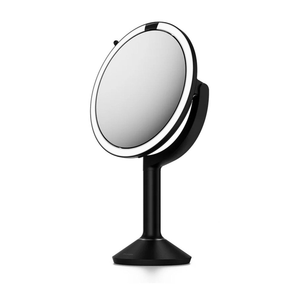Kozmetické zrkadlo s osvetlením/zväčšovacie (zväčšenie 5x/zväčšenie 10x) ø 20 cm Trio – simplehuman