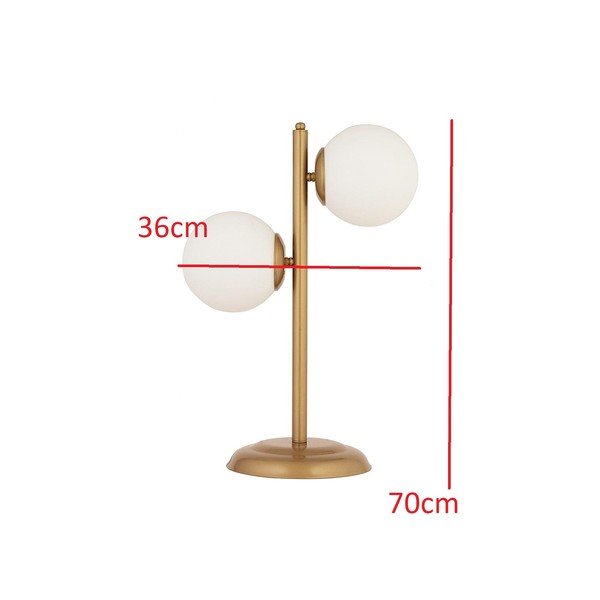 Biela/v zlatej farbe stolová lampa White Pine - Magenta Home-image-1