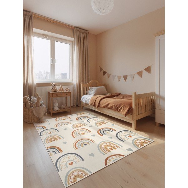 Krémovobiely detský koberec 200x290 cm Bowie – Hanse Home-image-1