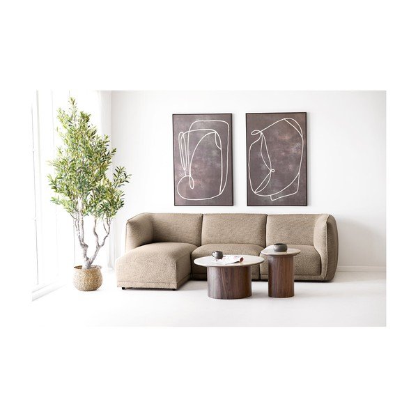 Okrúhly odkladací stolík s keramickou doskou ø 45 cm Delphi – House Nordic-image-3