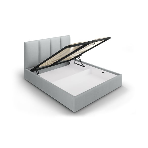 Svetlosivá dvojlôžková posteľ Mazzini Beds Juniper, 180 x 200 cm-image-3