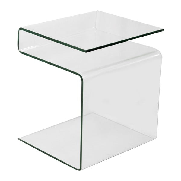 Variabilný sklenený odkladací stolík so stojanom na časopisy Evergreen House Esidra