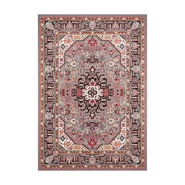 Sivo-hnedý koberec Nouristan Skazar Isfahan, 80 x 150 cm