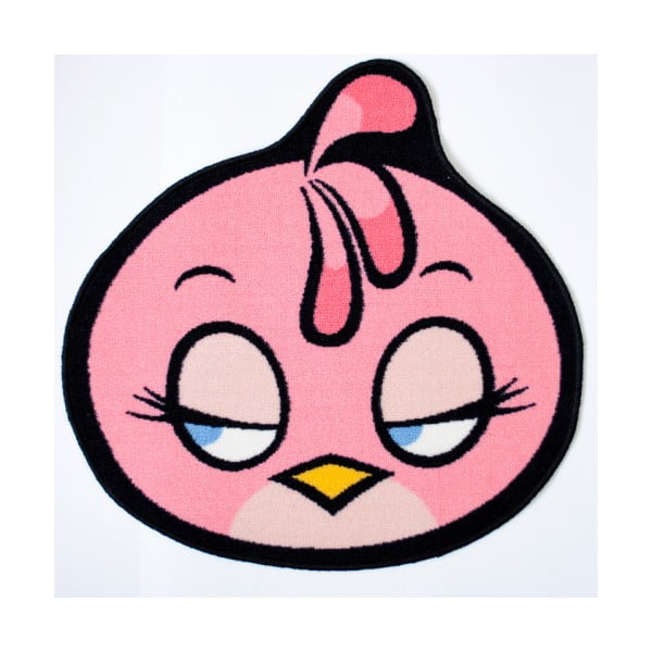 Ružový kruhový koberec Angry Birds Stella, ⌀ 67