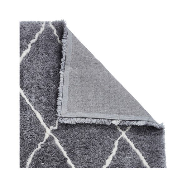 Sivo-krémový ručne tuftovaný koberec Think Rugs Morocco Grey & Cream, 150 × 230 cm-image-1