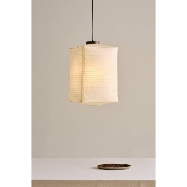 Béžové papierové závesné svietidlo ø 35 cm Sally – Jotex-image-1
