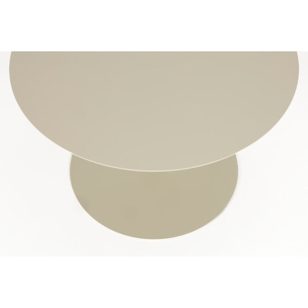 Krémový oceľový okrúhly konferenčný stolík ø 60 cm Snow – Zuiver-image-3