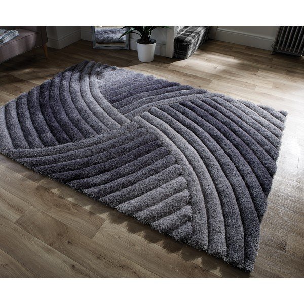 Sivý koberec Flair Rugs Furrow, 160 x 230 cm-image-4