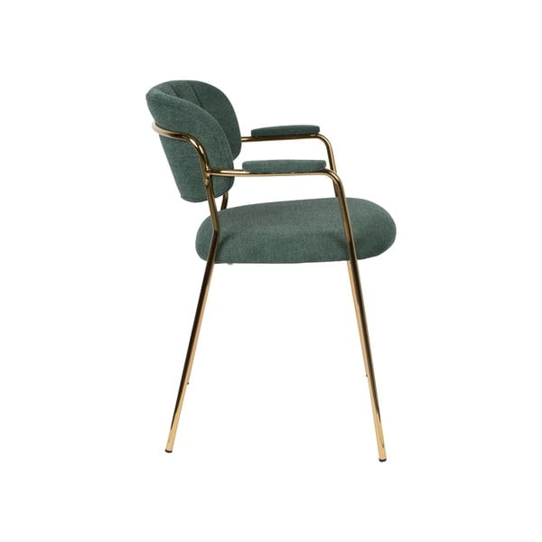 Tmavozelené jedálenské stoličky v súprave 2 ks Jolien – White Label-image-3