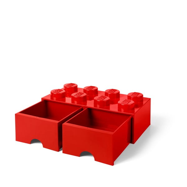 Červený úložný box s dvoma zásuvkami LEGO®-image-4