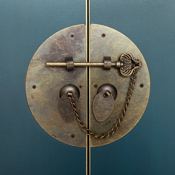 Modrá skrinka 63x131 cm Oriente – Ixia-image-3