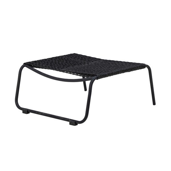 Čierne záhradné ležadlo s podnožkou Boel - Bloomingville-image-3