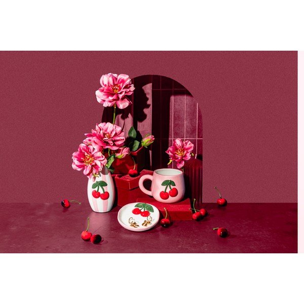 Ručne maľovaná váza z dolomitu Cherry – Sass & Belle-image-2