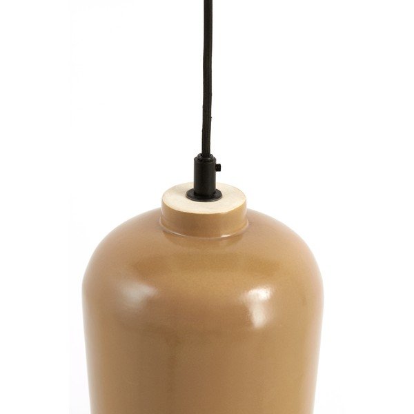 Hnedé stropné svietidlo s keramickým tienidlom ø 18 cm Dena - Light & Living-image-2