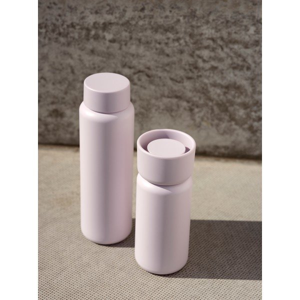 Svetloružový termo hrnček z nehrdzavejúcej ocele 400 ml Singles – Zone-image-2