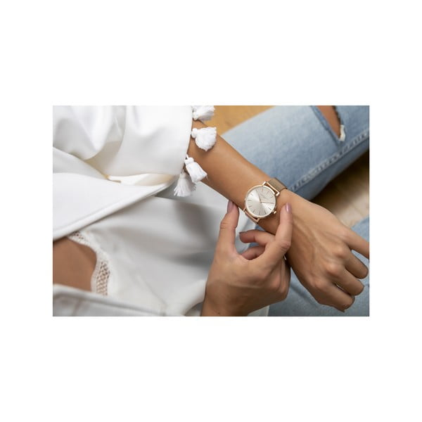 Hodinky vo farbe ružového zlata s antikoro remienkom Annie Rosewood Elisabeth-image-3