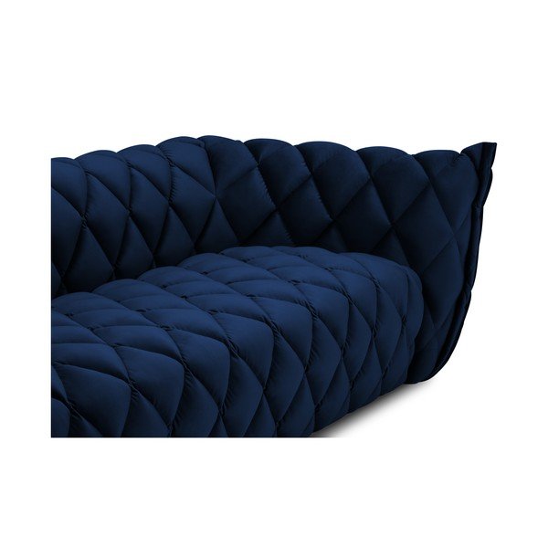 Tmavomodrá zamatová pohovka 228 cm Flandrin – Interieurs 86-image-4