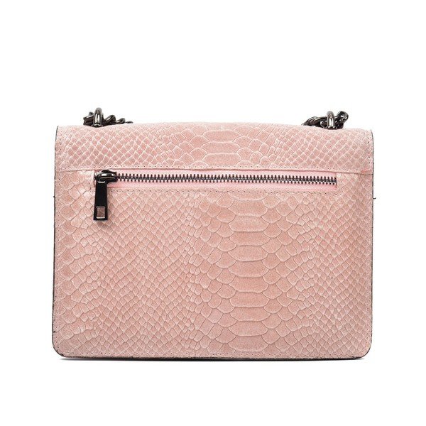 Ružová kožená listová kabelka Renata Corsi Fiona-image-1