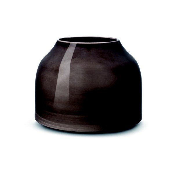 Hnedá kameninová váza Kähler Design Botanica, výška 8 cm
