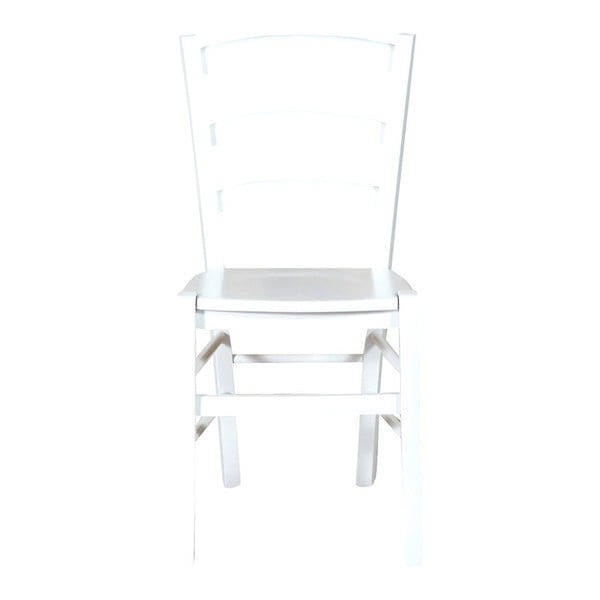 Biela stolička z bukového dreva Biscottini Alpha-image-1