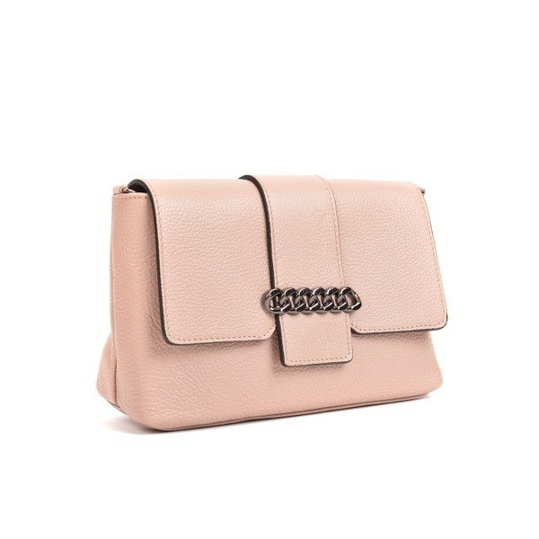 Ružová kožená kabelka Mangotti Bags Baso-image-3