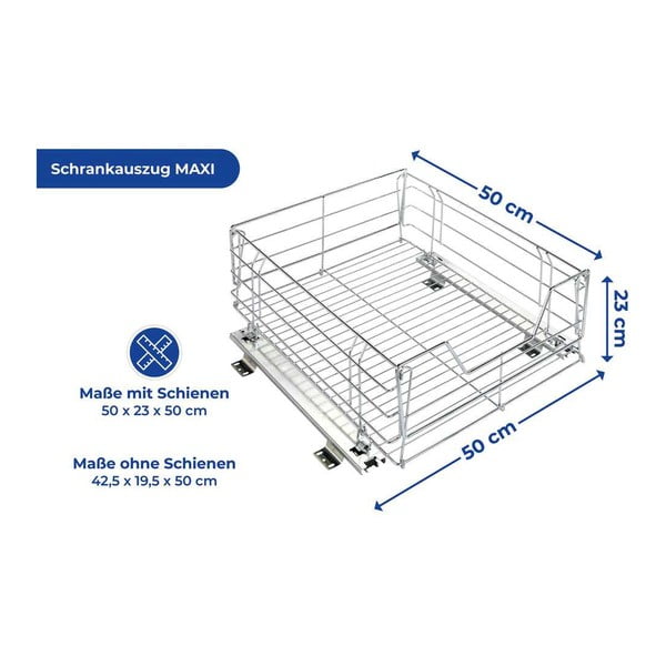 Antikoro výsuvná polica Maximex Slide, 50 x 50 cm-image-2