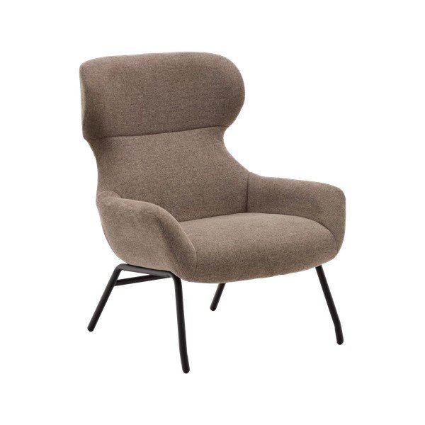 Hnedé kreslo Belina – Kave Home