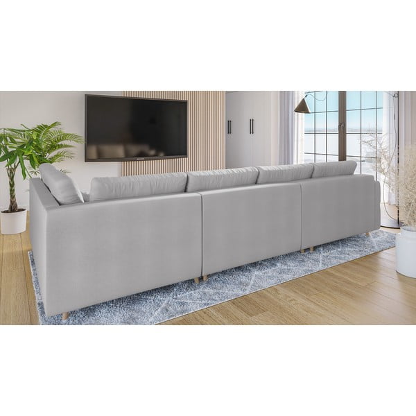 Svetlosivá rohová pohovka (ľavý roh) Ariella - Ropez-image-3