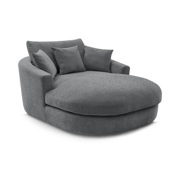 Sivé ženilkové kreslo Belem – Bobochic Paris